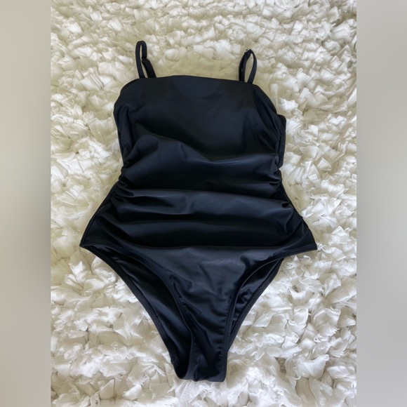 NWT Women's Shirred Strappy Cutout One Piece Swimsuit SIZE SMALL - Picture 5 of 16